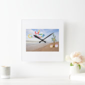 CARRÉE HORLOGE DE NOËL DE PLAGE (Maison)