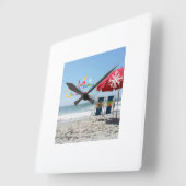 CARRÉE HORLOGE DE NOËL DE PLAGE (Angle)