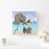 Carrée Horloge de pêche (Maison)