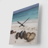 Carrée Horloge de plage (Angle)
