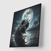 Carrée horloge de porc de Guinée noire (Angle)