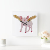 Carrée Horloge de porc de vol (Maison)