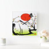 Carrée Horloge de ressort (Maison)