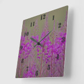 Carrée Horloge de Rosebay Willowherb (Angle)