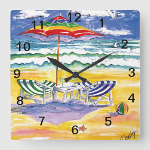 Carrée Horloge d'Effort-mur de survie