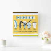 Carrée Horloge d'entrée du théâtre vintage (Maison)