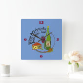 Carrée Horloge des amis du vin et du fromage (Maison)
