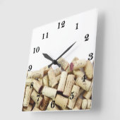 Carrée Horloge des bouchons de vin (Angle)