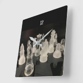 Carrée Horloge des échecs (Angle)