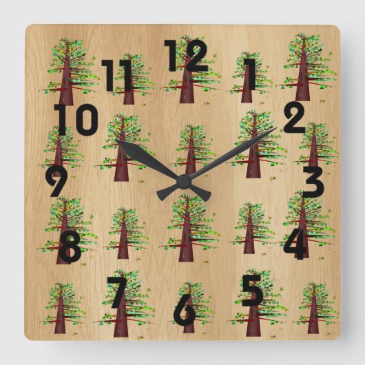 Carrée Horloge des grands arbres (Recto)