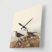 Carrée Horloge des oiseaux côtiers (Angle)