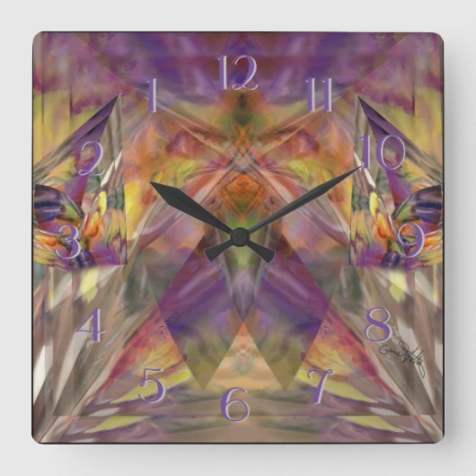 Carrée Horloge des points en arrière (Recto)