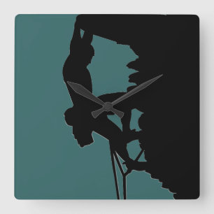 Carrée Horloge d'escalade de roche