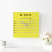 Carrée Horloge drôle de l'organisiste (Maison)