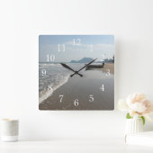 Carrée Horloge du bateau de plage (Maison)
