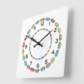 Carrée Horloge du bureau des accolades orthodontiques (Angle)