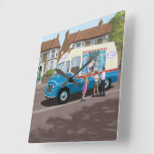 Carrée Horloge du camion à glace (Angle)