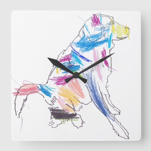 Carrée Horloge du chien de l'arc (Recto)