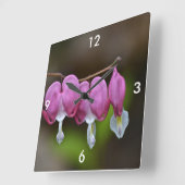 Carrée Horloge du coeur saignant (Angle)