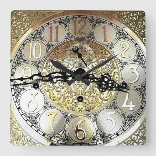 Carrée Horloge du grand-père Carré (Recto)