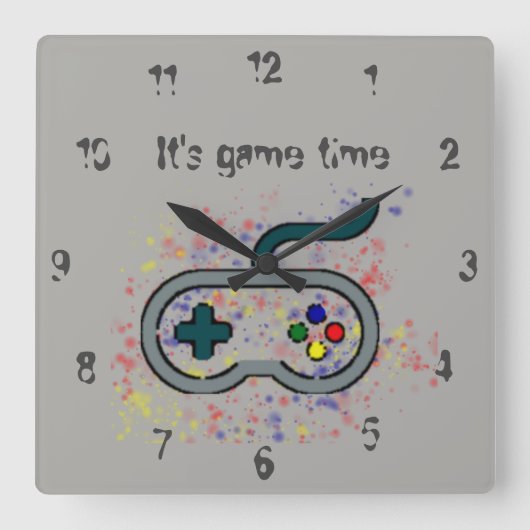 Carrée Horloge du joueur de temps de jeu (Recto)