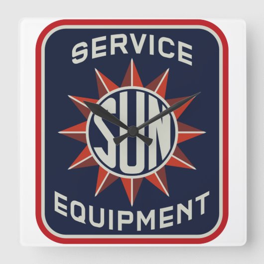 Carrée Horloge du logo Sun de première génération G2 (Recto)