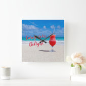 Carrée Horloge du Mur acrylique du prodige (Maison)