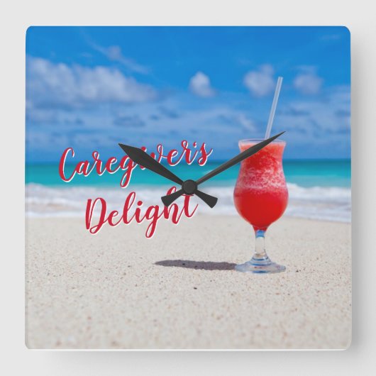 Carrée Horloge du Mur acrylique du prodige (Recto)