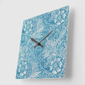 CARRÉE HORLOGE DU MUR ACRYLIQUE : WILLIAM MORRIS DESIGNS (Angle)