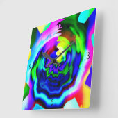 CARRÉE HORLOGE DU MUR CARRÉ 1962 (Angle)