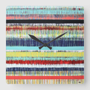 Carrée Horloge du mur de battement de coeur