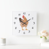 CARRÉE HORLOGE DU MUR DE ROOSTER (Maison)