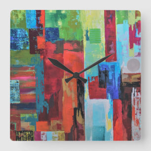 Carrée Horloge du mur du portail