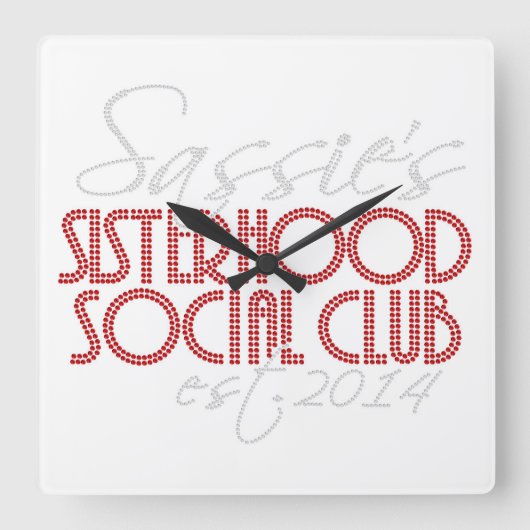 CARRÉE HORLOGE DU MUR SSSC (Recto)