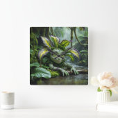 Carrée Horloge du plante Lover (Maison)