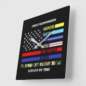 Carrée Horloge du premier répondeur (Angle)