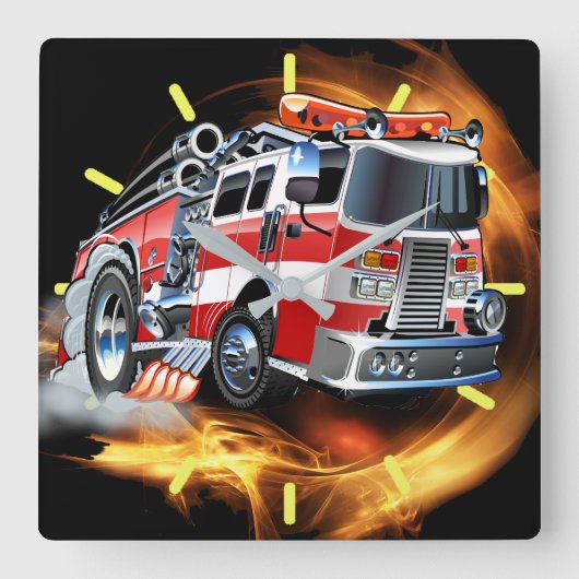 Carrée Horloge du service d'incendie (Recto)