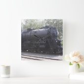 Carrée Horloge du train du moteur à vapeur (Maison)