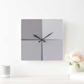 Carrée horloge en acier (Maison)