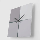 Carrée horloge en acier (Angle)