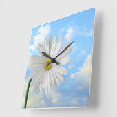 Carrée Horloge en Acrylique (Angle)
