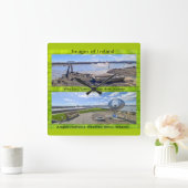 Carrée Horloge en Acrylique (Maison)