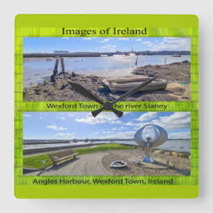 Carrée Horloge en Acrylique