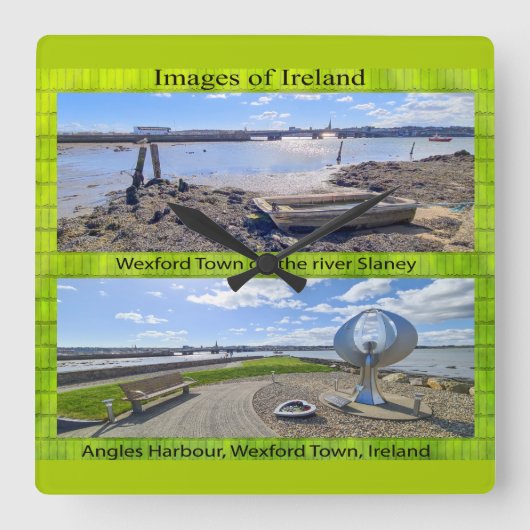 Carrée Horloge en Acrylique (Recto)