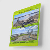 Carrée Horloge en Acrylique (Angle)