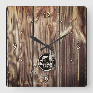 Carrée Horloge en Acrylique