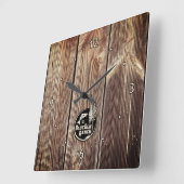 Carrée Horloge en Acrylique (Angle)