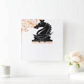 Carrée Horloge en Acrylique (Maison)