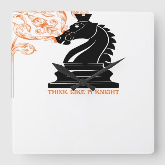 Carrée Horloge en Acrylique (Recto)