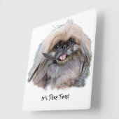 Carrée Horloge en Acrylique (Angle)